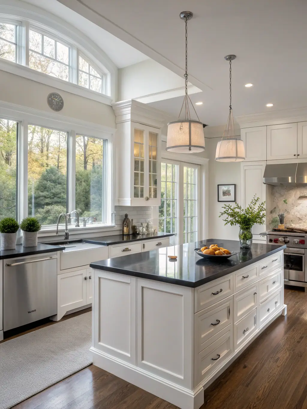 A modern kitchen renovation with sleek countertops, stainless steel appliances, and custom cabinetry, showcasing a functional and stylish design.